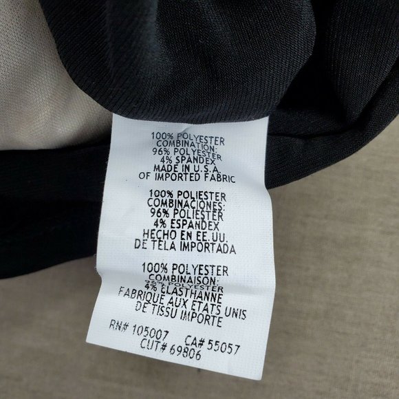 Marina Dresses Polyester Black Sequence Women Slit Back Sleeveless Medium Top - Picture 10 of 11